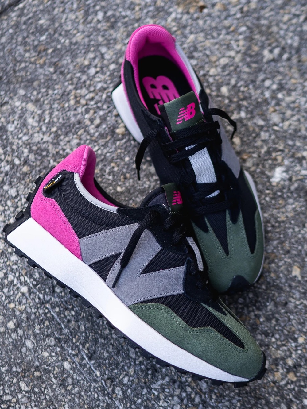 💓🌲 NEW BALANCE 327 PINK GREEN 💓🌲